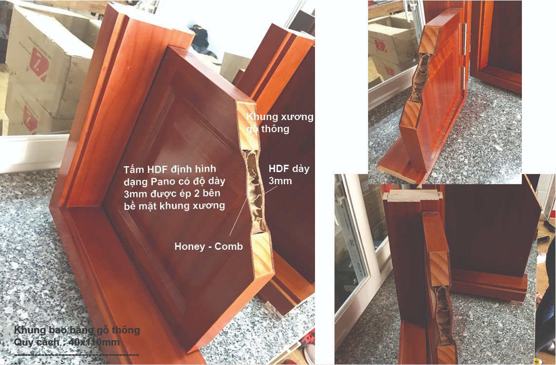  Giá Cửa gỗ HDF veneer tại Bình Thạnh