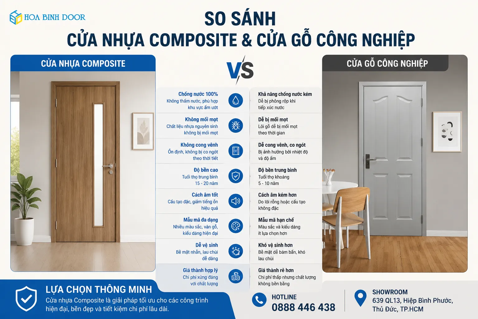 Báo Giá Cửa Nhựa Composite tại TP.HCM