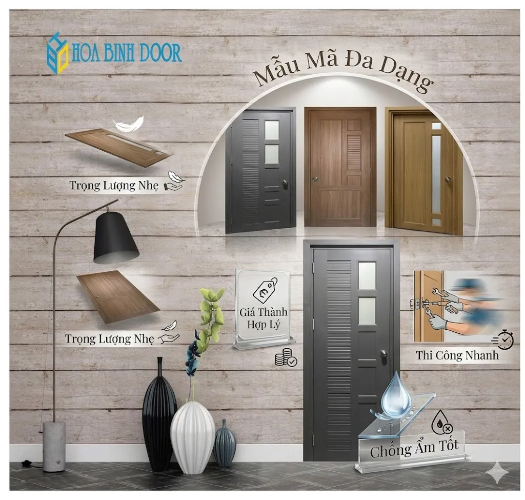 Giá Cửa Nhựa Đài Loan Tại Phường Sài Gòn - Hòa Bình Door