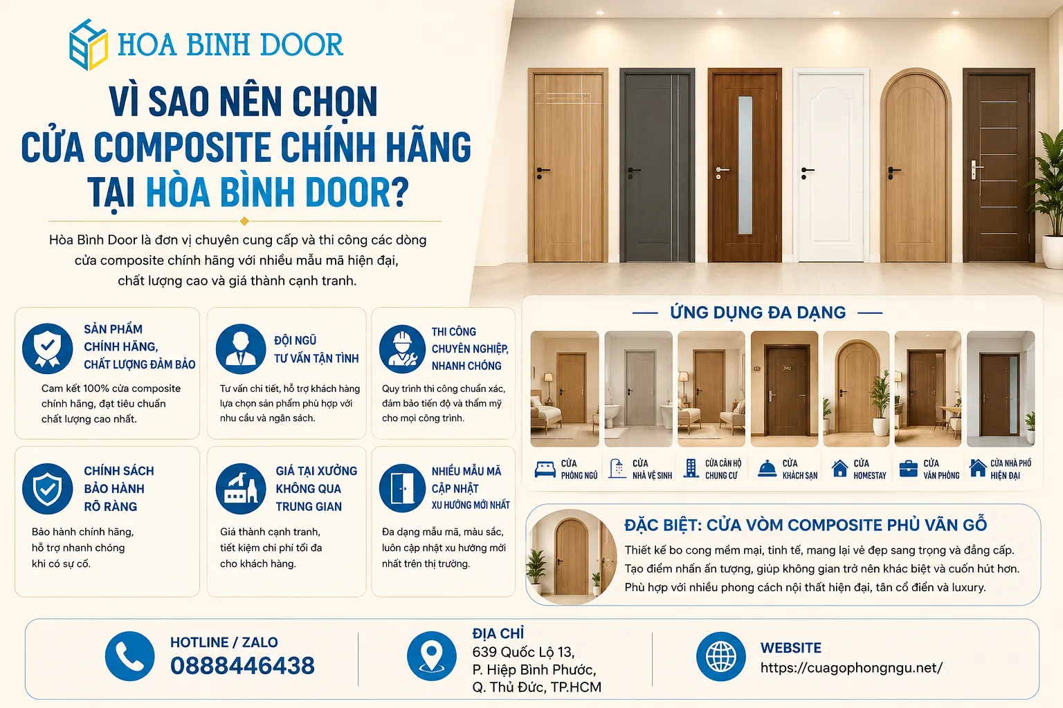 cửa composite chính hãng
