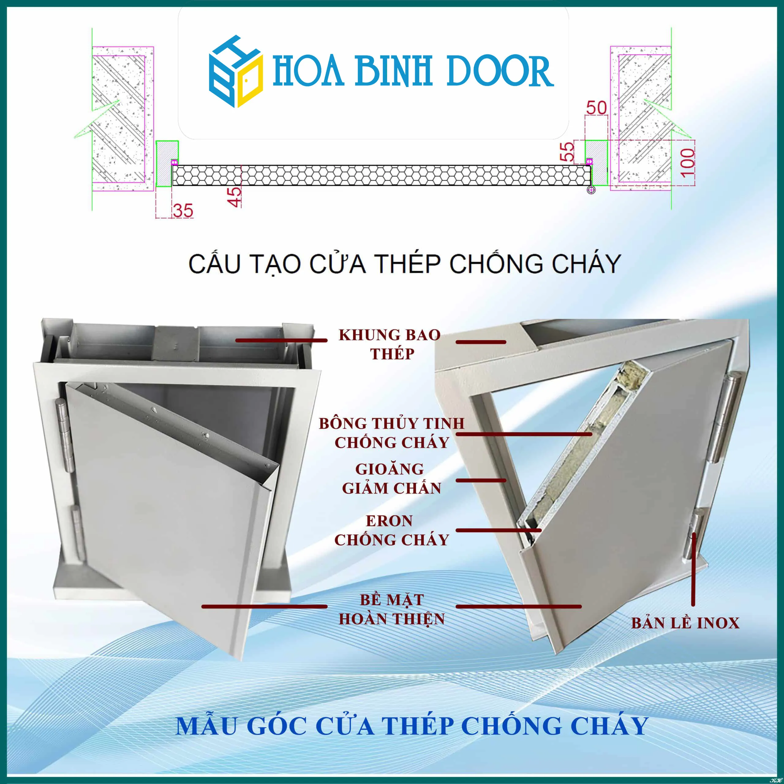 cửa thép chống cháy giá rẻ