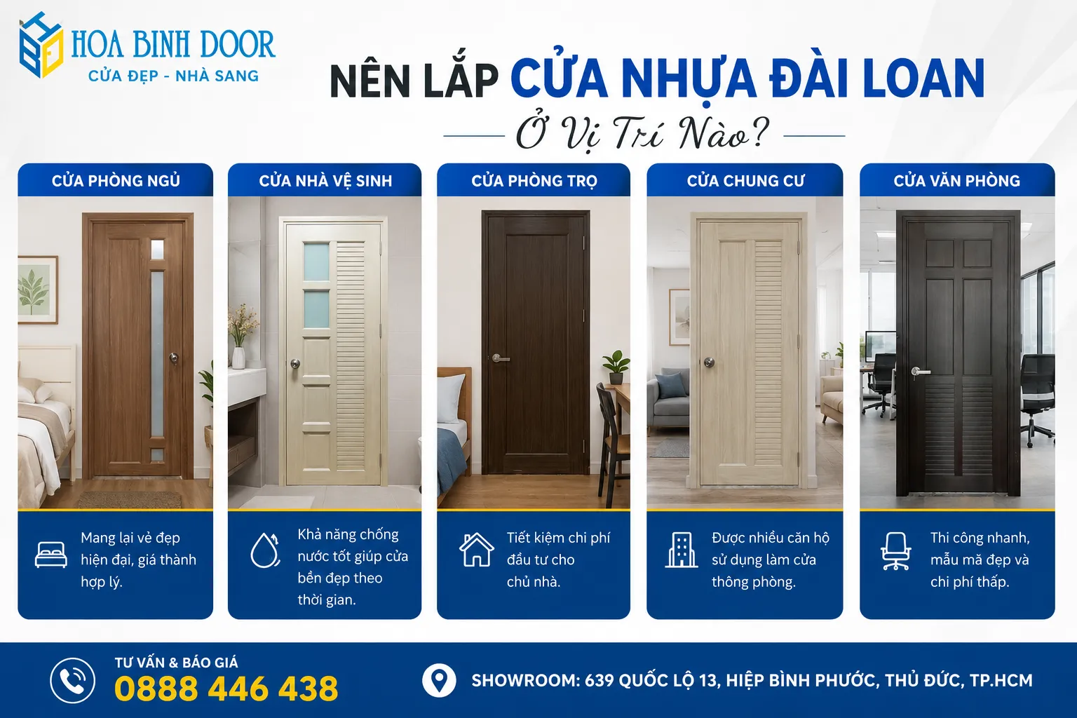 báo giá cửa nhựa đài loan