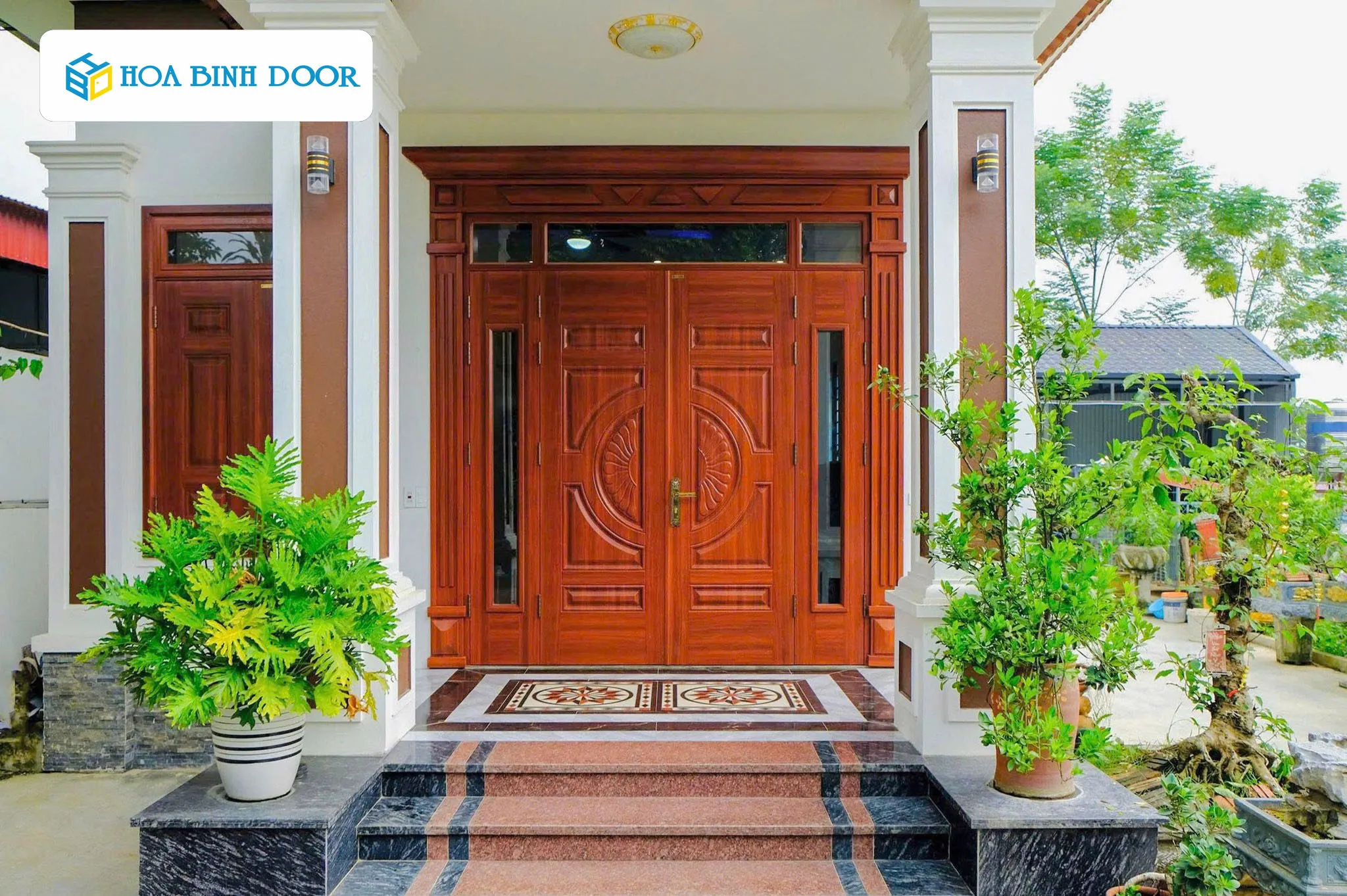 báo giá cửa thép vân gỗ