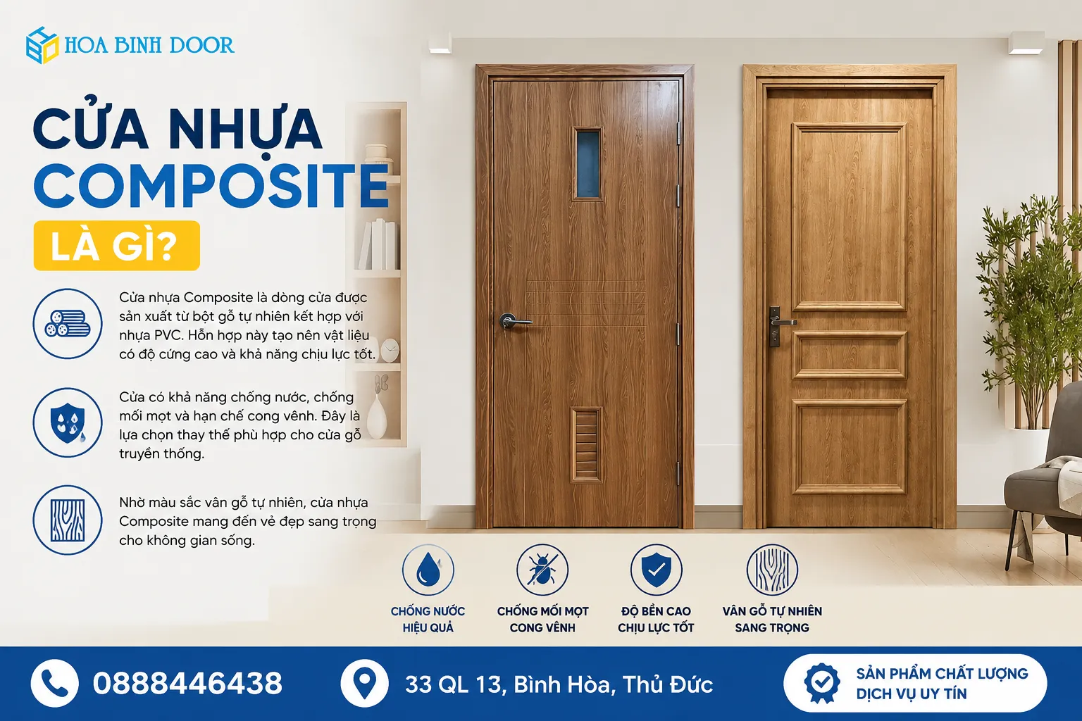 Báo giá cửa nhựa composite