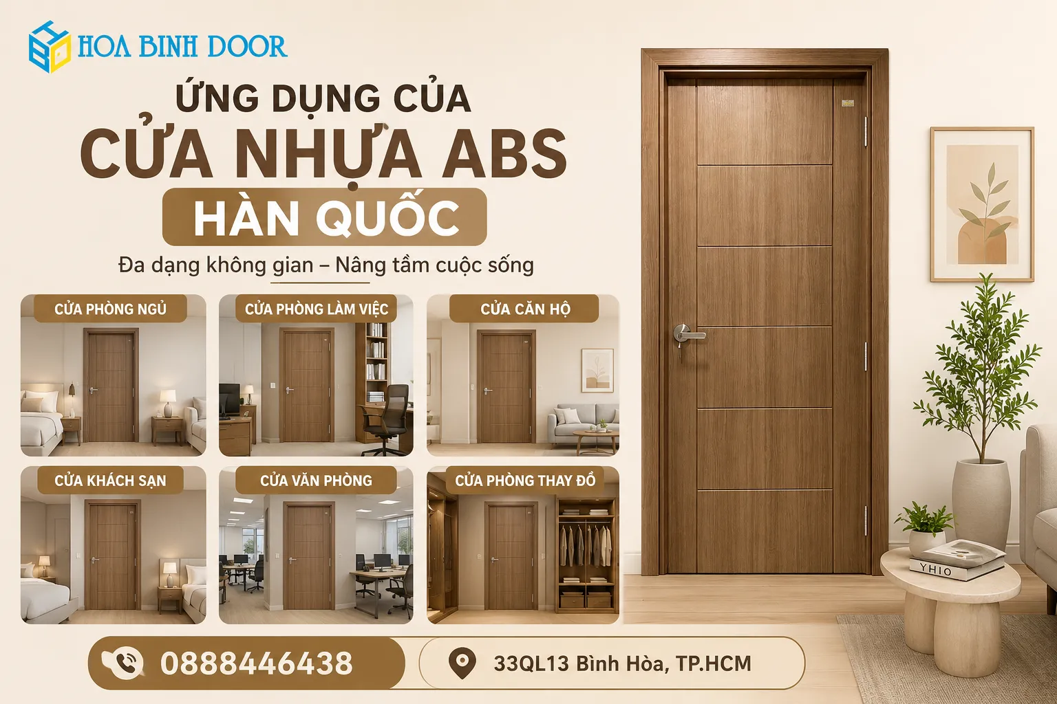 Báo giá cửa nhựa abs hàn quốc