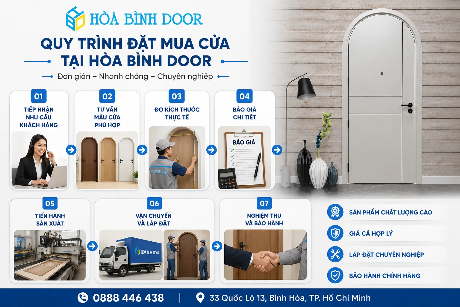 cửa vòm nhựa giả gỗ composite 