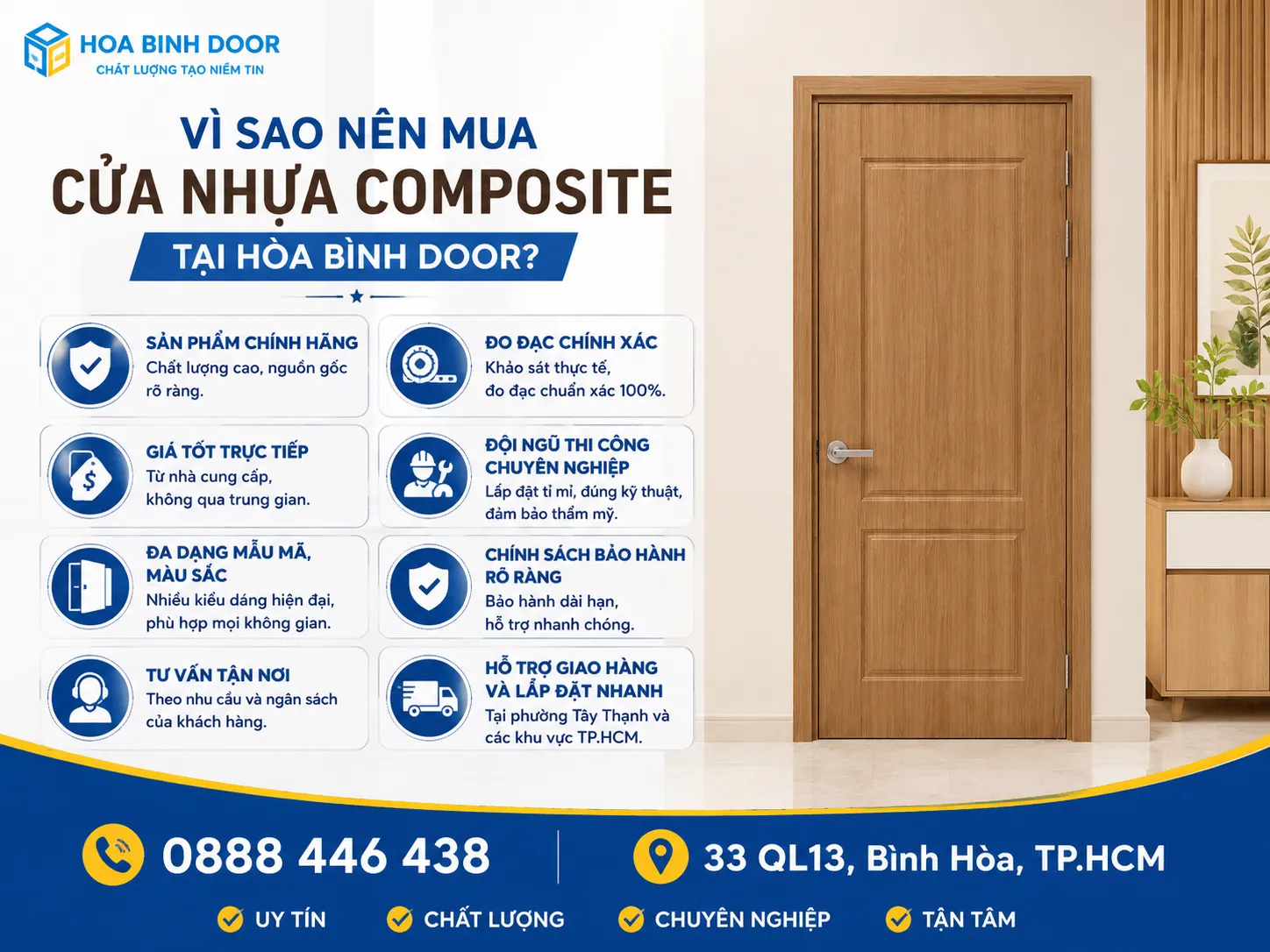 cửa nhựa composite tại phường tây thạnh