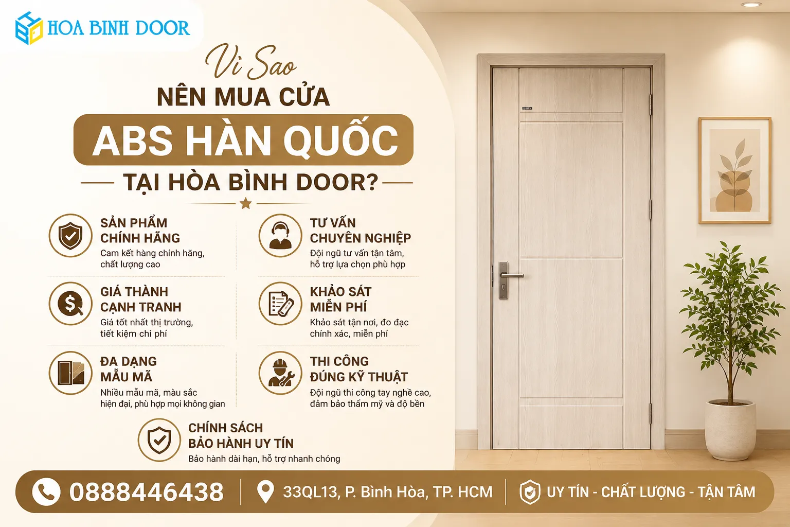 Báo giá cửa nhựa abs hàn quốc