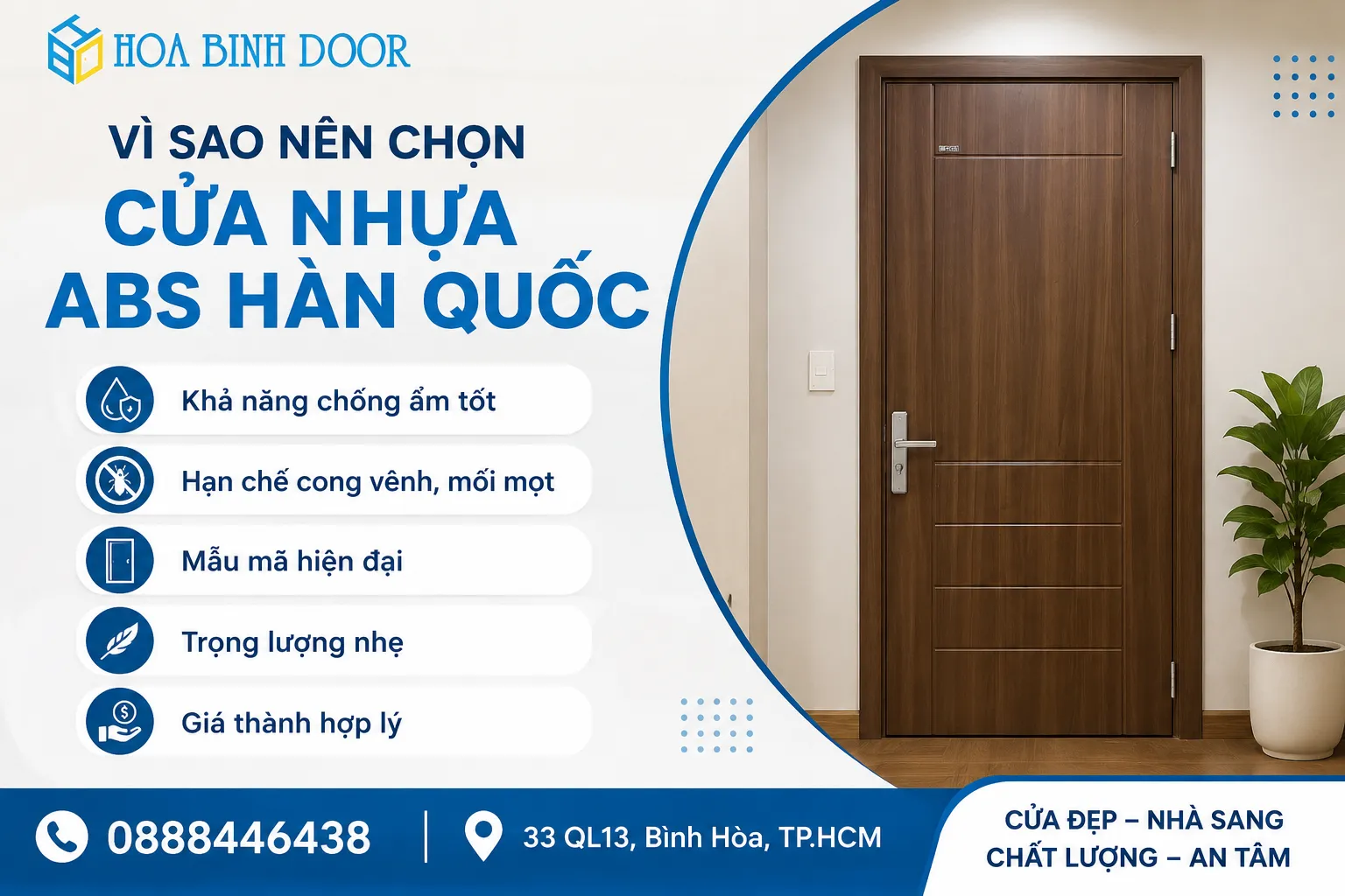 cửa nhựa abs hàn quốc tại phường đông hưng