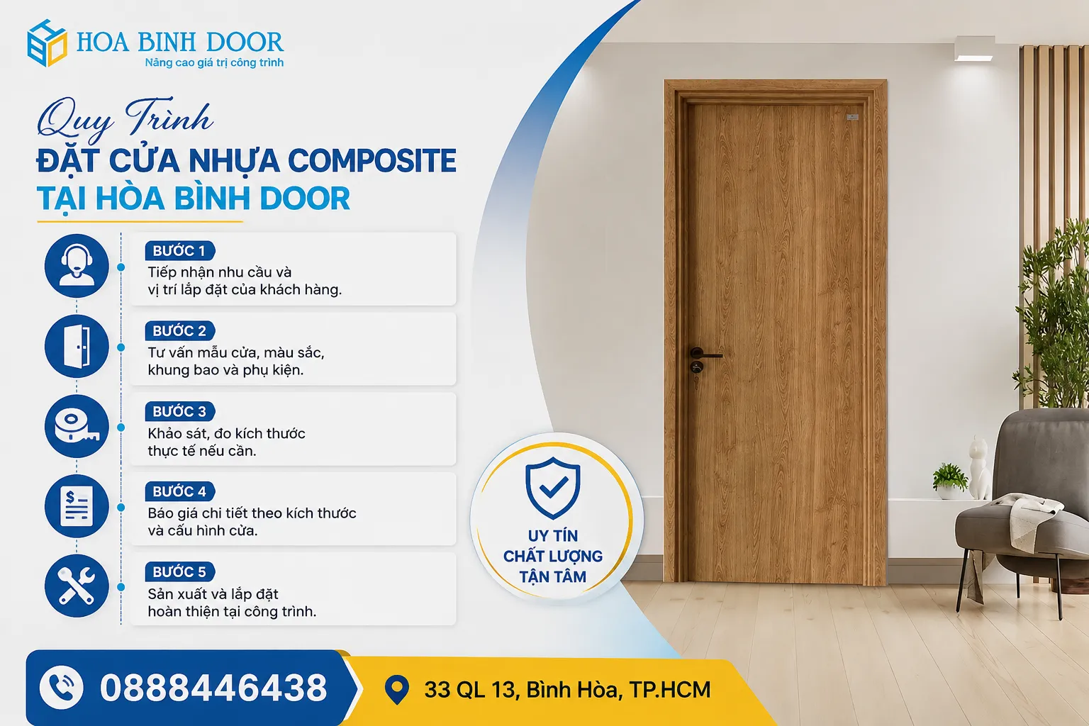 báo giá cửa nhựa composite tại phường tân hòa