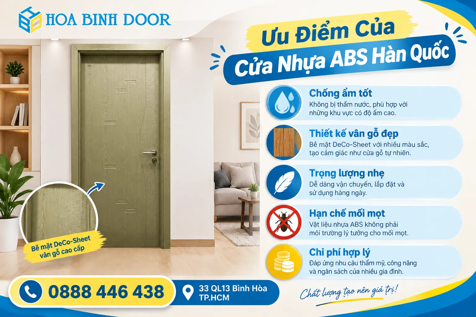 cửa nhựa abs hàn quốc chất lượng